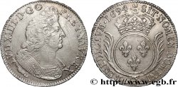 LOUIS XIV  THE SUN KING  Écu aux palmes 1694 Rouen AU
