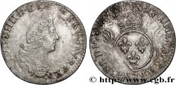 LOUIS XIV  THE SUN KING  Douzième d écu aux palmes 1696 Rouen VF