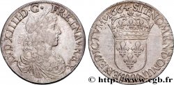 LOUIS XIV LE GRAND OU LE ROI SOLEIL Écu, portrait apollinien 1664 Bayonne