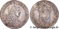 LOUIS XIV  THE SUN KING  Demi-écu, portrait apollinien 1662 Rouen AU/AU