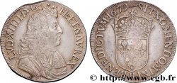LOUIS XIV  THE SUN KING  Demi-écu, portrait à la cravate courte 1679 La Rochelle XF