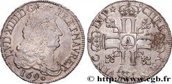 LOUIS XIV  THE SUN KING  Demi-écu aux huit L, 1er type 1690 Paris AU
