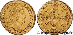 LOUIS XIV  THE SUN KING  Louis d or aux quatre L 1694 La Rochelle AU