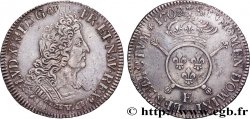 LOUIS XIV  THE SUN KING  Écu aux insignes 1702 Tours AU/AU