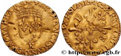 FRANCOIS I Écu d or au soleil, à la petite croix n.d. Bordeaux XF
