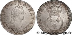 LOUIS XV  THE WELL-BELOVED  Écu à l’écu rond couronné 1716 Rennes AU/AU