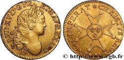 LOUIS XV  THE WELL-BELOVED  Louis d’or à la croix de chevalier 1718 Lyon AU/MS