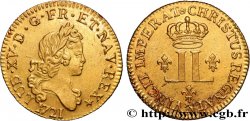 LOUIS XV  THE WELL-BELOVED  Louis d or aux deux L couronnées 1721 Montpellier AU