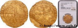 HENRY VI DE LANCASTRE - ROI DE FRANCE (1422-1453) - ROI D ANGLETERRE (1422-1461) et (1470-1471) Salut d or n.d. Rouen