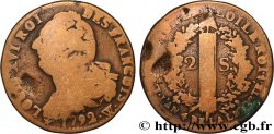 LOUIS XVI (MONARQUE CONSTITUTIONNEL) 2 sols dit au faisceau , type FRANCOIS 1792 Lille