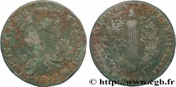 LOUIS XVI (MONARQUE CONSTITUTIONNEL) 2 sols dit au faisceau , type FRANCOIS 1792 Lille