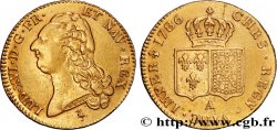 LOUIS XVI Double louis d’or aux écus accolés 1786 Paris XF/AU