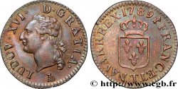 LOUIS XVI Liard à l’écu 1789 Nantes SUP