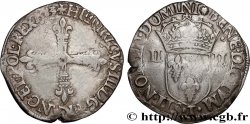 HENRI III Quart d écu, croix de face 1583 Nantes