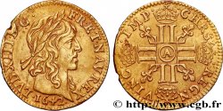 LOUIS XIII  Demi-louis d or aux huit L (effigie de Jean Warin) 1642 Paris, Monnaie du Louvre VF
