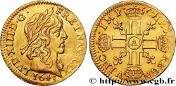 LOUIS XIII LE JUSTE Demi-louis d or aux huit L (effigie de Jean Warin) 1643 Paris
