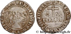 HENRY VI DE LANCASTRE - ROI DE FRANCE (1422-1453) - ROI D ANGLETERRE (1422-1461) et (1470-1471) Blanc aux écus n.d. Auxerre