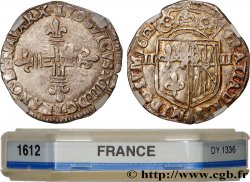 LOUIS XIII LE JUSTE Quart d écu de Navarre 1612 Saint-Palais
