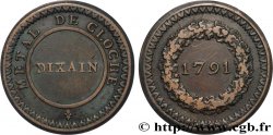 REVOLUTION COINAGE Dixain de Rochon 1791 Lyon XF