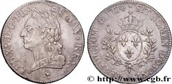 LOUIS XV  THE WELL-BELOVED  Écu aux branches d’olivier, buste lauré 1774 Paris XF