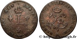 LOUIS XV DIT LE BIEN AIMÉ Double sol de billon 1739 Paris