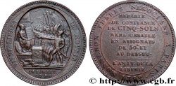 REVOLUTION COINAGE Monneron de 5 sols au serment (An IV), 3e type 1792 Birmingham, Soho fVZ