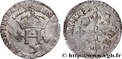 HENRY III Double sol parisis du Dauphiné 1582 Grenoble XF/AU