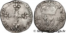 HENRI III Quart d écu, croix de face n.d. La Rochelle