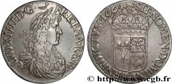 LOUIS XIV THE SUN KING Écu de Béarn, portrait apollinien 1664 Pau