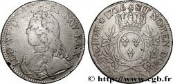 LOUIS XV DIT LE BIEN AIMÉ Écu aux branches d olivier, buste habillé 1726 Paris