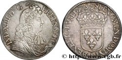 LOUIS XIV THE SUN KING Écu, portrait à la cravate courte 1679 Paris