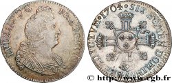 LOUIS XIV THE SUN KING Demi-écu aux huit L, 2e type 1704 Paris