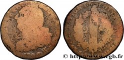 LOUIS XVI (MONARQUE CONSTITUTIONNEL) 2 sols dit au faisceau , type FRANCOIS 1792 Lille