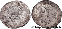 LOUIS XIII LE JUSTE Douzain, à la croix cantonnée de deux lis et de deux couronnes (émission protestante) 1629 Nîmes