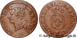LOUIS XVI Liard dit à l écu 1778 Lille