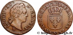 LOUIS XV DIT LE BIEN AIMÉ Sol dit à la vieille tête 1772 Troyes