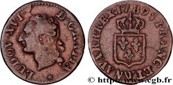 LOUIS XVI Liard dit “à l écu” 1789 Lille
