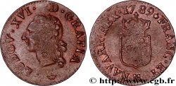 LOUIS XVI Liard dit à l écu 1789 Toulouse