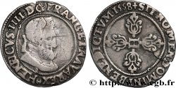 HENRI IV LE GRAND Demi-franc, type de Rennes (effigie locale) 1598 Rennes