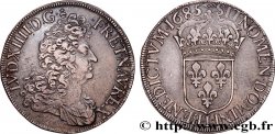 LOUIS XIV LE GRAND OU LE ROI SOLEIL Écu, portait drapé à l’antique 1685 Bayonne