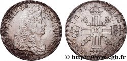 LOUIS XIV LE GRAND OU LE ROI SOLEIL Écu aux huit L, 1er type 1690 Bordeaux