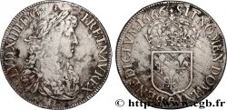 LOUIS XIV LE GRAND OU LE ROI SOLEIL Écu, portrait apollinien 1666 Rennes