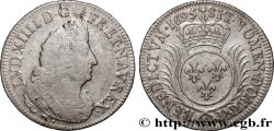 LOUIS XIV LE GRAND OU LE ROI SOLEIL Quart d écu aux palmes 1695 Lyon TTB/TTB+