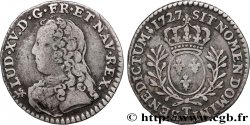 LOUIS XV DIT LE BIEN AIMÉ Vingtième d’écu aux branches d’olivier, buste habillé 1727 Nantes TTB/TTB+