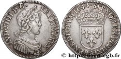 LOUIS XIV LE GRAND OU LE ROI SOLEIL Quart d écu, portrait à la mèche courte 1644 Paris, Monnaie du Louvre