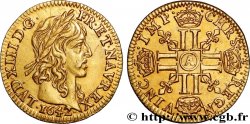LOUIS XIII LE JUSTE Demi-louis d or aux huit L (effigie de Jean Warin) 1642 Paris