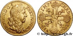 LOUIS XIV LE GRAND OU LE ROI SOLEIL Louis d or aux huit L, portrait apollinien 1659 Paris SUP