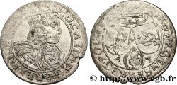 POLOGNE - ROYAUME DE POLOGNE - JEAN II CASIMIR Six groschen ou szostak koronny 1662 ? Marienburg