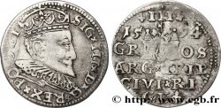 LIVONIA - SIGISMUND III VASA Trois groschen ou trojak ryski 1594 Riga