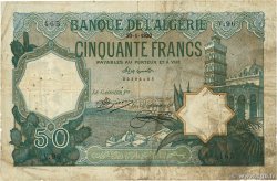 50 Francs ALGERIA  1920 P.080a